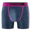Lot de 4 Boxers homme Polyester Noir/Gris/Jaune/Orange/Vert/Rose Uni - Freegun