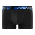 Lot de 4 Boxers garcon Coton Noir/Bleu/Rouge/Blanc Uni - Freegun
