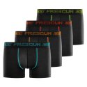 Lot de 4 Boxers homme Polyester Noir Uni - Freegun