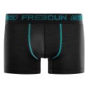 Lot de 4 Boxers homme Polyester Noir Uni - Freegun