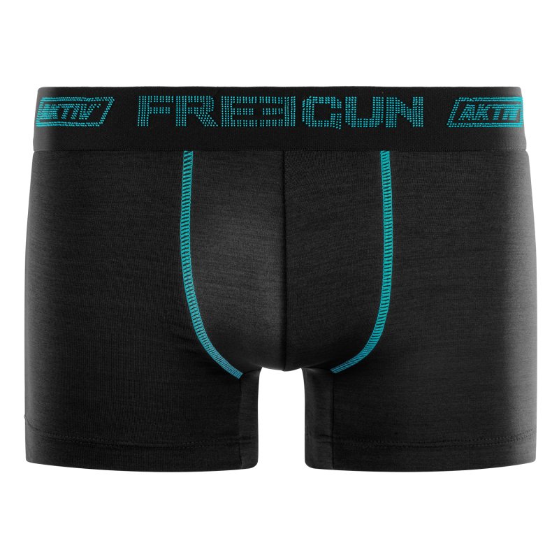 Lot de 4 Boxers homme Polyester Noir Uni - Freegun