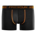 Lot de 4 Boxers homme Polyester Noir Uni - Freegun