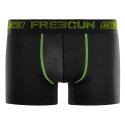 Lot de 4 Boxers homme Polyester Noir Uni - Freegun