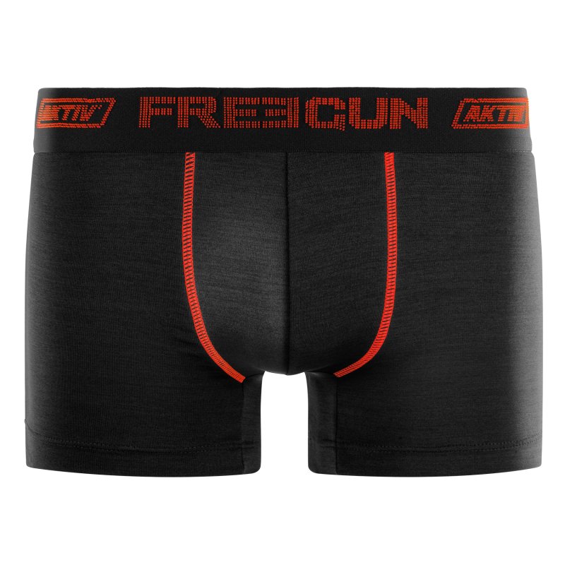 Lot de 4 Boxers homme Polyester Noir Uni - Freegun