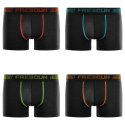Lot de 4 Boxers homme Polyester Noir Uni - Freegun