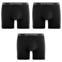 Lot de 3 Boxers homme Coton Noir/Blanc Uni - Emporio Armani