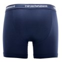 Lot de 3 Boxers homme Coton Blanc/Bleu Marine/Noir/Gris Uni - Emporio Armani