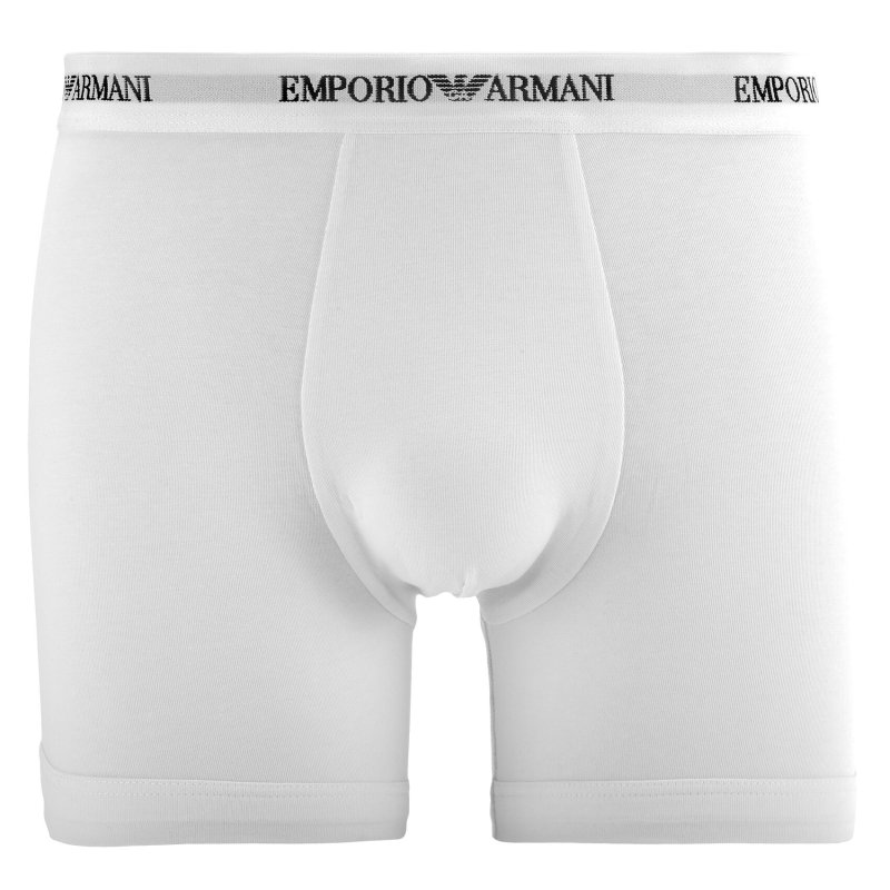 Lot de 3 Boxers homme Coton Blanc Uni - Emporio Armani