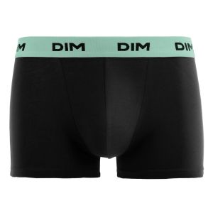 Lot de 3 Boxers homme Coton UniNoir/Vert/Bleu/Raisin Mix and Colors - Dim