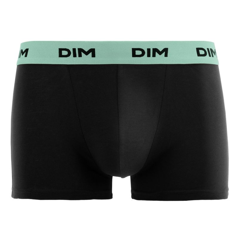 Lot de 3 Boxers homme Coton UniNoir/Vert/Bleu/Raisin Mix and Colors - Dim
