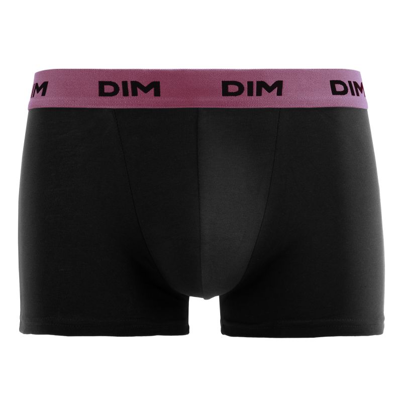 Lot de 3 Boxers homme Coton UniNoir/Vert/Bleu/Raisin Mix and Colors - Dim