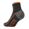 Lot de 4 Paires de Chaussettes homme Socquettes Travail Noir Uni - Black & Decker