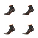 Lot de 4 Paires de Chaussettes homme Socquettes Travail Noir Uni - Black & Decker