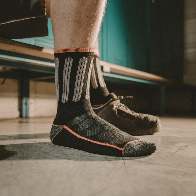 Lot de 4 Paires de Chaussettes homme Tennis Travail Noir Uni - Black & Decker