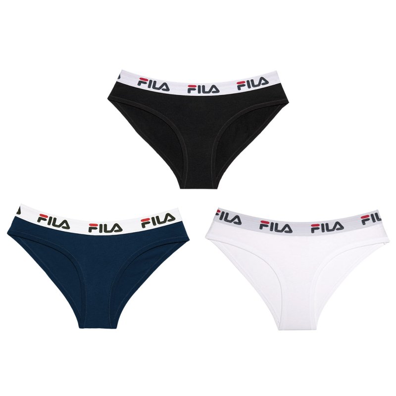 Lot de 3 Culottes femme Coton Uni - Fila
