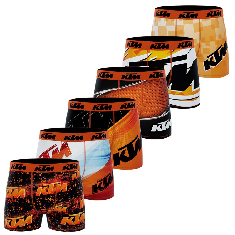 Pack surprise de 6 Boxers homme Polyester Aleatoire Imprimé - Ktm