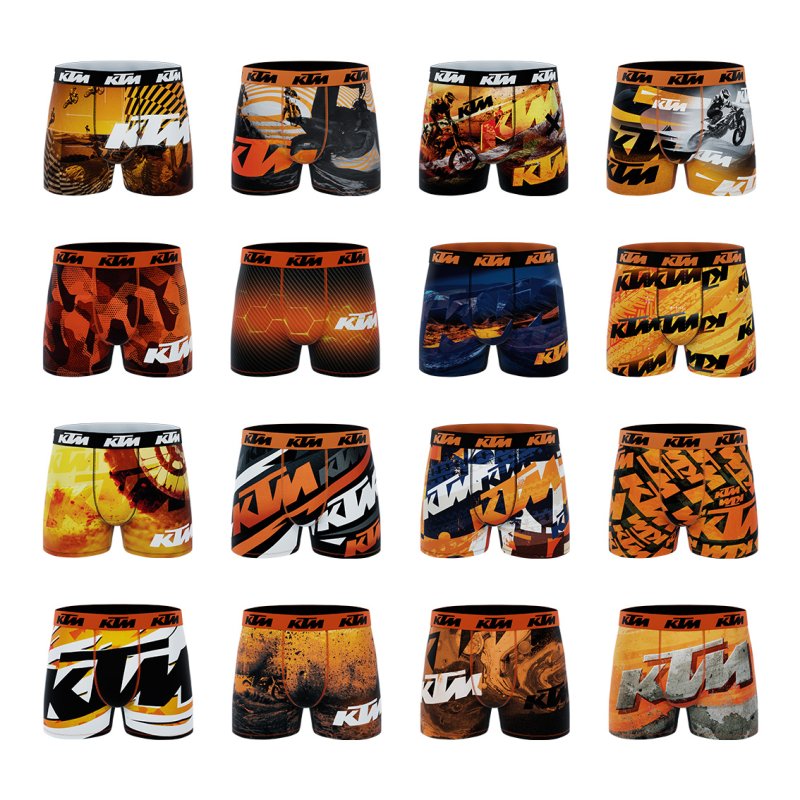 Pack surprise de 6 Boxers homme Polyester Aleatoire Imprimé - Ktm