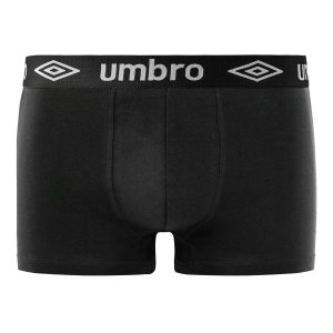 Lot de 3 Boxers homme Coton Noir Uni - Umbro