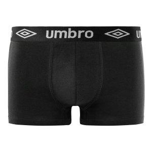 Lot de 3 Boxers homme Coton Noir/Gris/Bleu Marine Uni - Umbro