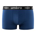 Lot de 3 Boxers homme Coton Noir/Gris/Bleu Marine Uni - Umbro