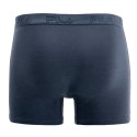 Lot de 4 Boxers homme Coton Noir/Bleu Marine Uni - Fila