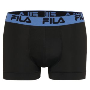 Lot de 4 Boxers homme Polyester Noir/Bleu/Vert Uni - Fila