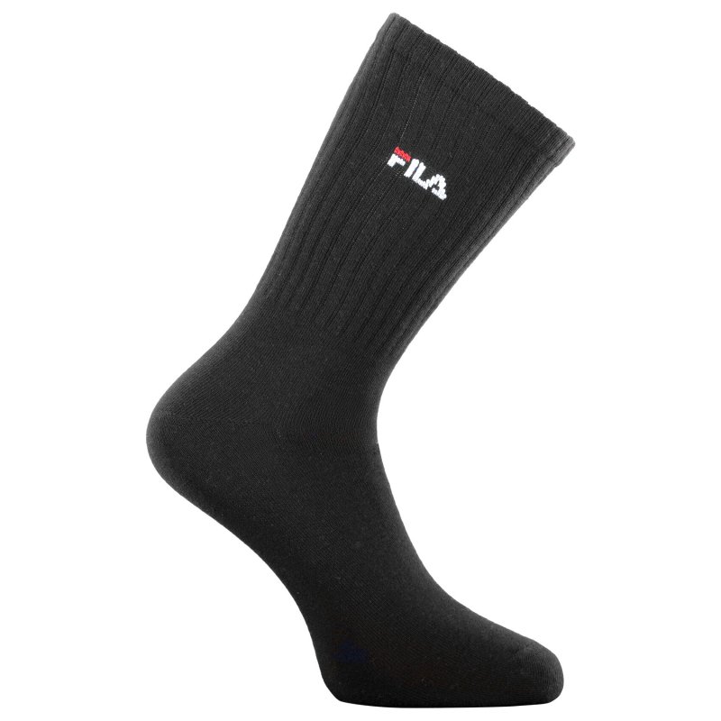 Lot de 6 Paires de Chaussettes homme Tennis Sportif Marron clair/Noir/Blanc Uni - Fila