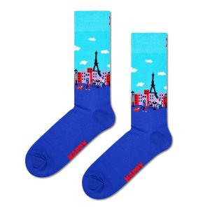 Paire de Chaussettes homme Ville Bleu/Turquoise/Rouge Imprimé - Happy Socks