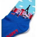 Paire de Chaussettes homme Ville Bleu/Turquoise/Rouge Imprimé - Happy Socks