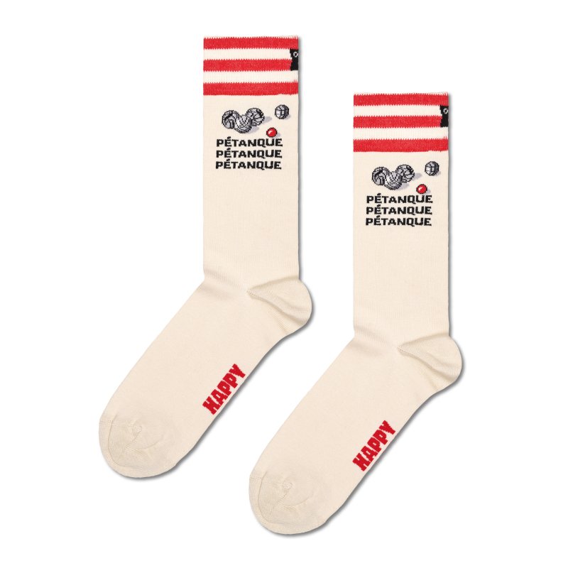 Paire de Chaussettes homme Ville Beige/Rouge/Noir/Gris Imprimé - Happy Socks