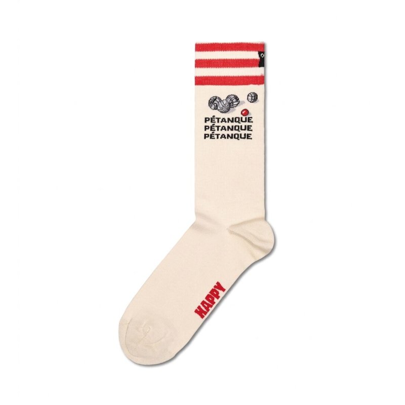 Paire de Chaussettes homme Ville Beige/Rouge/Noir/Gris Imprimé - Happy Socks