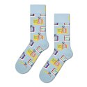 Paire de Chaussettes homme Ville Bleu ciel/Jaune/Rose Imprimé - Happy Socks