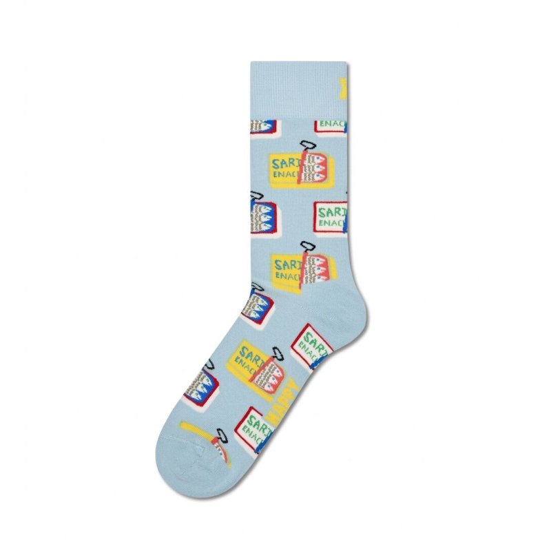Paire de Chaussettes homme Ville Bleu ciel/Jaune/Rose Imprimé - Happy Socks