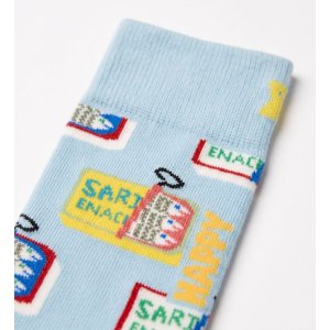 Paire de Chaussettes homme Ville Bleu ciel/Jaune/Rose Imprimé - Happy Socks