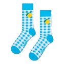 Paire de Chaussettes homme Ville Turquoise/Blenc/Jaune Imprimé - Happy Socks