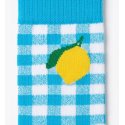 Paire de Chaussettes homme Ville Turquoise/Blenc/Jaune Imprimé - Happy Socks