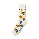 Paire de Chaussettes homme Ville Beige/Jaune/Bleu Imprimé - Happy Socks