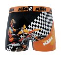 Lot de 4 Boxers garcon Polyester Noir/Orange/Blanc Imprimé - Ktm