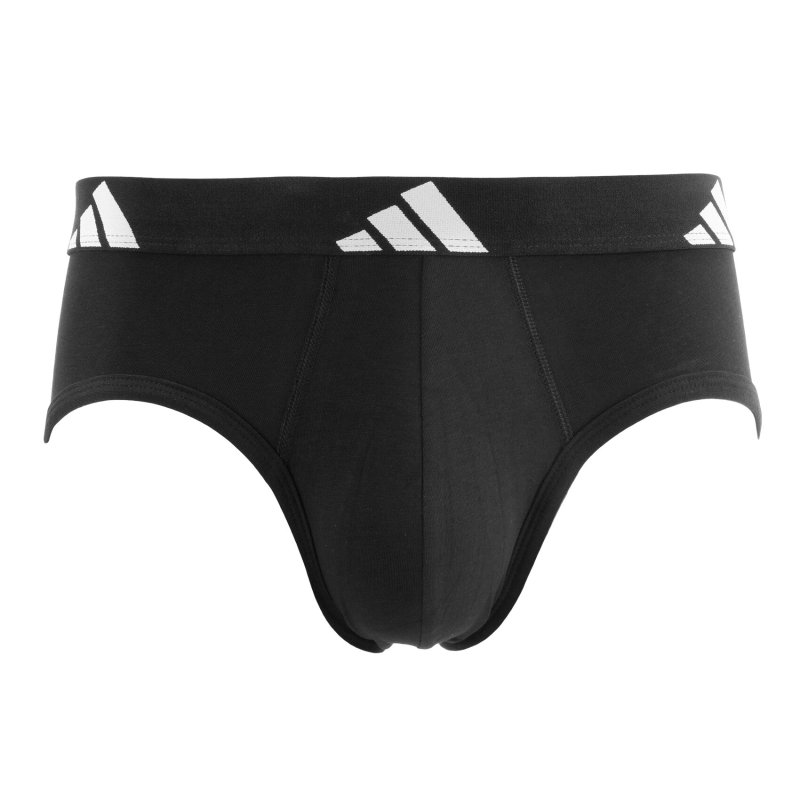 Lot de 2 Slips homme Coton Noir Uni - Adidas