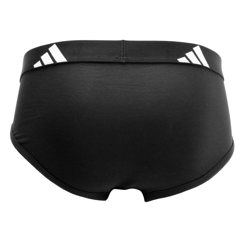 Lot de 2 Slips homme Coton Noir Uni - Adidas