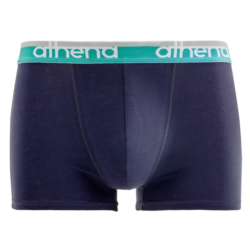 Lot de 3 Boxers homme Coton bio Bleu Marine/Vert/Turquoise - Athena