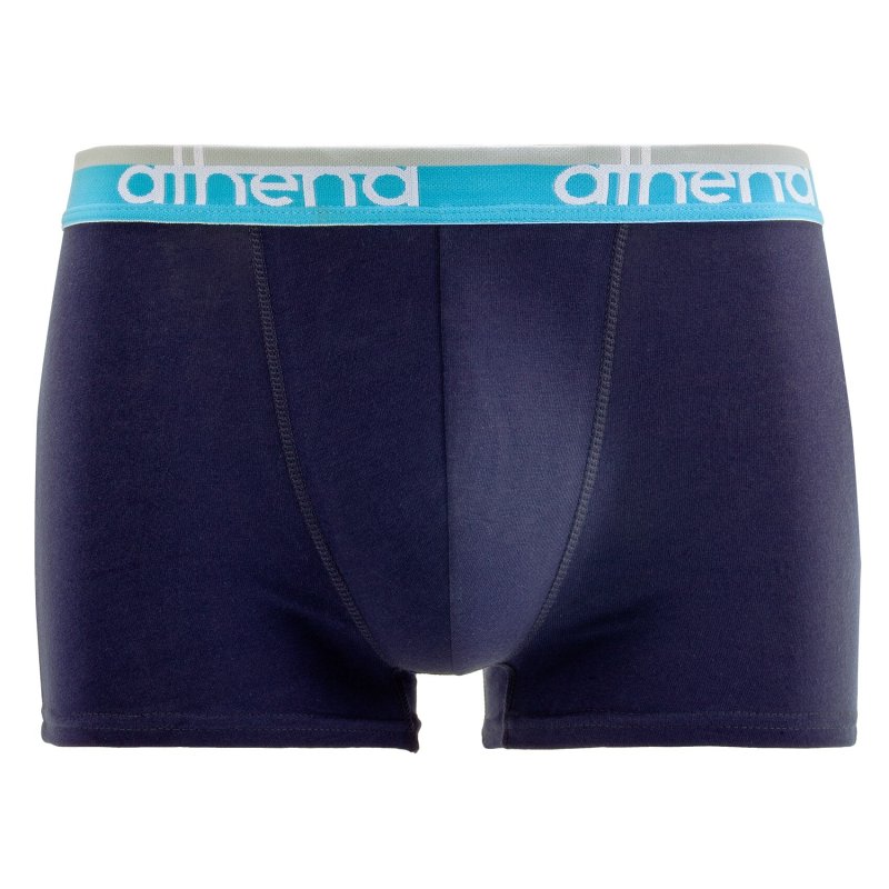 Lot de 3 Boxers homme Coton bio Bleu Marine/Vert/Turquoise - Athena