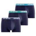 Lot de 3 Boxers homme Coton bio Bleu Marine/Vert/Turquoise - Athena