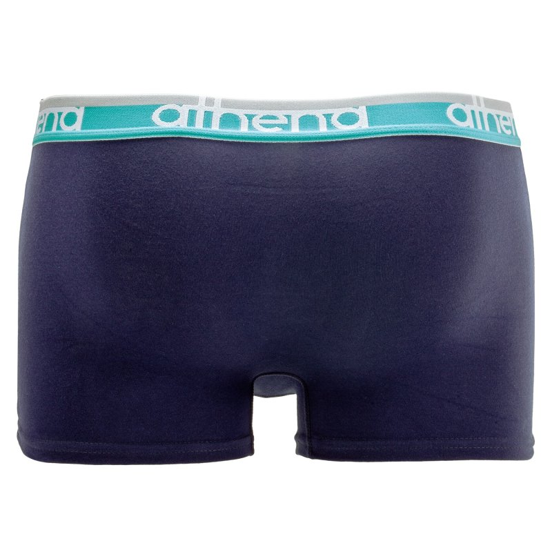 Lot de 3 Boxers homme Coton bio Bleu Marine/Vert/Turquoise - Athena