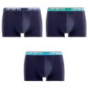 Lot de 3 Boxers homme Coton bio Bleu Marine/Vert/Turquoise - Athena