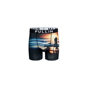 Boxer homme Polyester Noir/Jaune/Bleu/Blanc Imprimé - Pull In