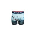 Boxer homme Polyester Bleu marine/Bleu/blanc Imprimé - Pull In