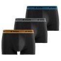 Lot de 3 Boxers homme Coton Noir/Camel/Kaki/Bleu Pétrole - Athena