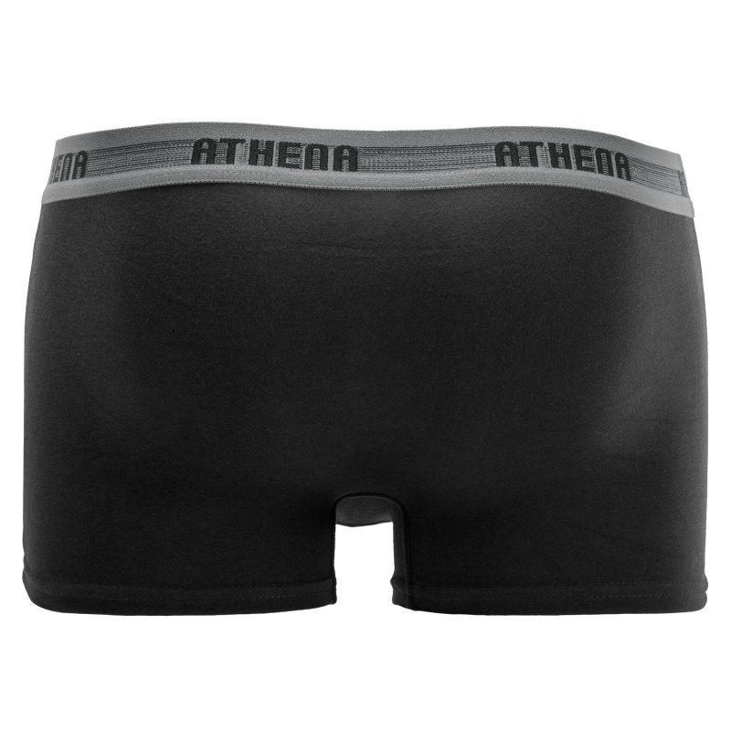 Lot de 3 Boxers homme Coton Noir/Camel/Kaki/Bleu Pétrole - Athena