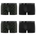 Lot de 4 Boxers homme Coton Noir/Gris Imprimé - Pierre Cardin - Photo 1